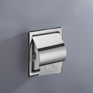 Accessori Bagno HF: Porta Carta Igienica da Incasso in Acciaio Inox Impermeabile con Coperchio per Bagno e Hotel - Product Image 2