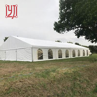 Tente de réception de mariage de haute qualité en PVC 850g 6x12m, structure en aluminium 6x12