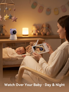 <span class=keywords><strong>Babyphone</strong></span> 2,4 GHz FHSS sans WiFi avec protection de la vie privée, détection des pleurs, audio bidirectionnel, écran 4,3 pouces, <span class=keywords><strong>portée</strong></span> 300 m - Product Image 4