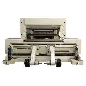 Roll cutting machine thermal jumbo paper roll pos cardboard coreless rewinding adhesive paper slitting machine