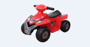 ATV Kids <span class=keywords><strong>Quad</strong></span> Ride-On Voiture à pédales <span class=keywords><strong>électrique</strong></span> à piles Jouet à 4 roues en plastique noir - Product Image 5