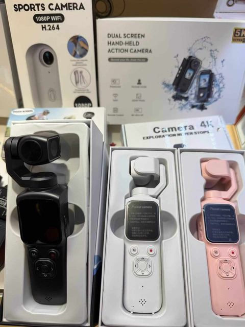 H264 Handheld 4K Motion Camera, Face Tracking Outdoor Travel Handheld Vlog Camera, Pocket Pan-tilt Camera NEW
