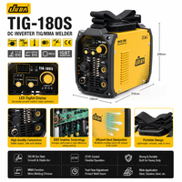 Nouveau soudeur TIG/MMA portable JUBA TIG-180S 230V 7kva DC Inverter, technologie IGBT, acier inoxydable, garantie 1 an