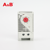A & B termostat mekanis dapat disesuaikan, pengendali suhu 0-60 ℃ untuk Kabinet tertutup, termostat ruang kecil