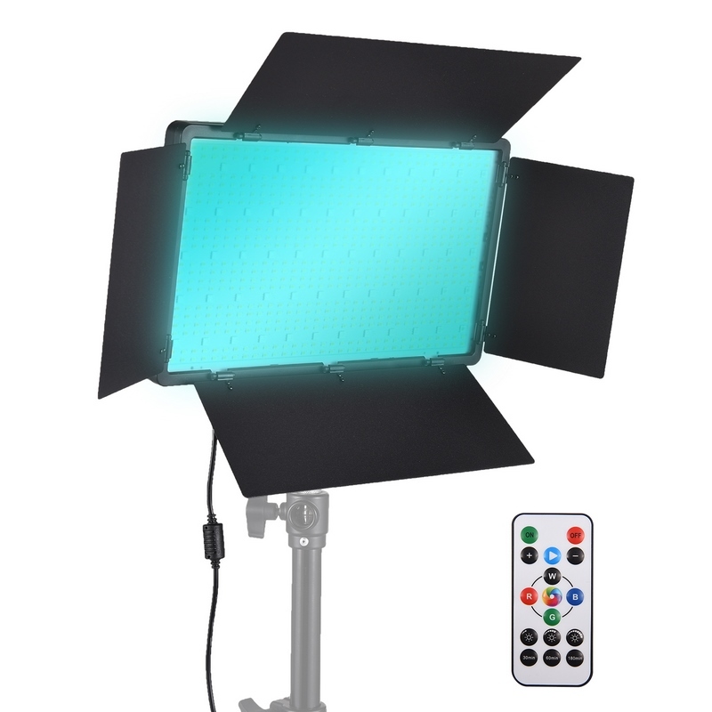 Bi-color RGB Photography Light 50W LED Light Panel 700pcs LED Beads 3200K-5600K Dimmable DC/NP Series Led Light