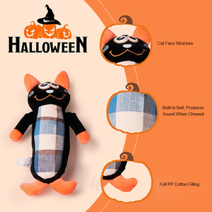 Cute Smart Christmas Halloween Smiling Playing <b>Plush</b> Eco-Friendly Interactive Non-Toxic Teeth Cleaning Toy - Product Image 2