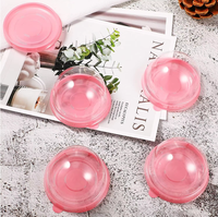 Récipient à muffins dôme rose simple Boîte à gâteaux blister en plastique PET pour mariage Anniversaire Fromage Pâtisserie Dessert Emballage de fruits