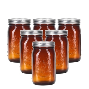 Frasco de Vidrio de Boca Ancha de 1000 ml con Tapa para Bebidas y Almacenamiento de Alimentos, para Uso con Galletas, Impresión Serigráfica, Venta Caliente - Product Image 2