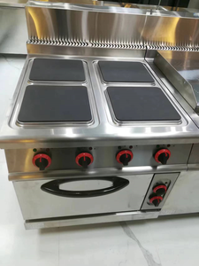 เตาสแตนเลสเชิงพาณิชย์พร้อมเตาอบ 4 หัวเตา รุ่น Bs90-tt-4e เตาปรุงอาหารเชิงพาณิชย์ 4 หัวเตา พร้อมเตาอบ - Product Image 3