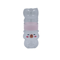 Vente en gros usine – Pinces à cheveux et élastiques transparents en PET double couche, motif ours BIBALA, mignons dessins animés, en bouteille plastique fabriquée en Chine
