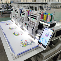 NOUVELLE Machine à Broder Industrielle Automatique pour Casquettes, Modèle A15 Pro Dahao Monogram, 4 Têtes, 12 Aiguilles, pour Impression Photo