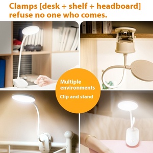 Sinh viên nghiên cứu đầu giường ký túc xá phòng ngủ chiếu sáng trắng LED USB sạc bảo vệ mắt Clip Phong Cách Hiện Đại Đèn bàn di động - Product Image 4