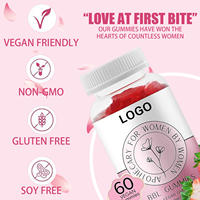 60pcs Permen Gummy Antioksidan Pendukung Imunitas Ekstrak Biji Anggur Akar Bit Vegan untuk Wanita
