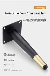 आधुनिक चीन कारखाने उत्पादन सुनहरे काले लोहे के भारी शुल्क सोफे पैर सहायक उपकरण उच्च गुणवत्ता वाले फर्नीचर पैर बेडरूम भोजन - Product Image 2