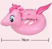 Bouée gonflable licorne cheval en PVC pour enfant, siège de piscine, anneau de natation, pour moins de 3 ans