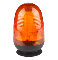 12-24V Kompakte LED-Rundumleuchte 30W Flaches Rotierendes Blinklicht Notfall-Warnleuchte mit Magnetfuß für Auto und LKW