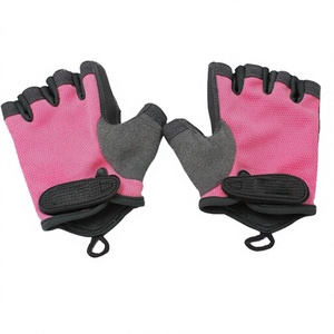 Hot Selling Professional Leather & Polyester Half Finger Unisex Gym <b>Gloves</b> for Workout Fitness <b>Weight</b> Lifting - Product Image 3