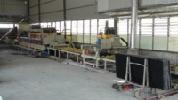 Machine de polissage de granit multi-têtes continue automatique