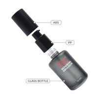 Flacon en verre rond pour soins de la peau de 30 ml, 50 ml, 100 ml, avec pompe, compte-gouttes, bouchon jaune, ambre, rose, flacon pour émulsion cosmétique, sérum, logo personnalisé