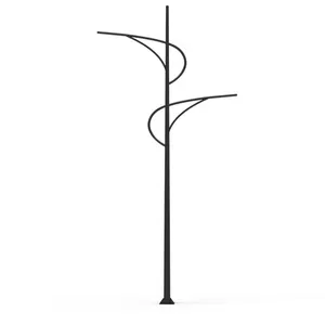 12m solar street light pole base design