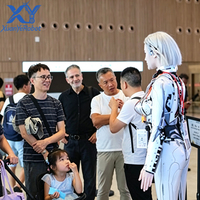 Robot de service humanoïde de simulation, LiDAR et caméra de profondeur, Cobot interactif multilingue pour exposition, site touristique et hôtel