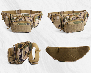 Sac de poitrine tactique multifonctionnel pour hommes Petit sac de taille de rangement de matériel de pêche portable pour l'escalade de randonnée en plein air. - Product Image 6