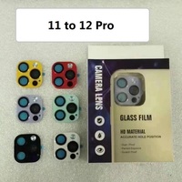 Autocollant pour objectif de caméra Changement de secondes pour iPhone 12 à 13 Pro Mise à niveau du téléphone Protecteur en verre de l'appareil photo pour iPhone 12 Changer pour 12 Pro