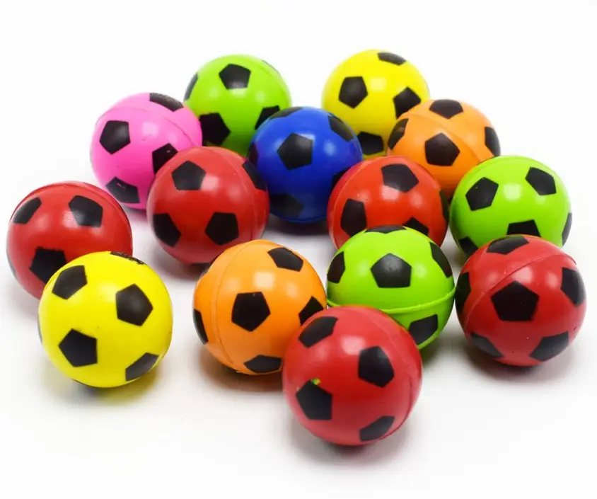 Diameter 3cm soccer bouncing ball small mini toys for vending machine football bouncy ball