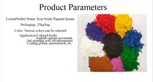 Fe3O4 Fabricación de pigmentos de óxido de hierro Adoquines de hormigón de color y ladrillo Amarillo Naranja Negro Verde Rojo Impresión CAS 1332-37-2 - Product Image 6