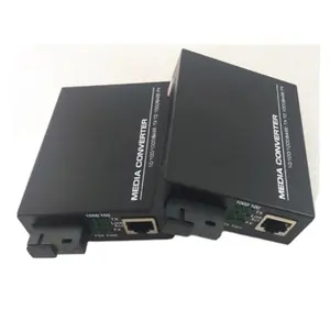 10/100/1000M Gigabit 25KM SM FTTH De Fibra Óptica De Vídeo/Dados/Áudio/Ethernet rj45 conversor de mídia de fibra óptica conector sc