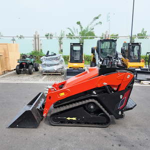 Miễn phí vận chuyển bánh xe/theo dõi mini Skid chỉ đạo Bộ nạp với tuyết Blower xô tuyết Blower vườn Crawler Skid chỉ đạo Bộ nạp - Product Image 1