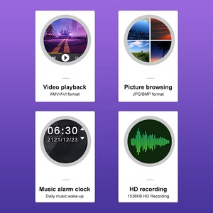 Bt 5.0 <span class=keywords><strong>Mini</strong></span> HiFi <span class=keywords><strong>MP3</strong></span> Âm Nhạc Máy Nghe Nhạc Với Màn Hình Phát Lại Video Xách Tay Máy Ảnh Được Xây Dựng-Trong Loa FM Đài Phát Thanh Ghi Ebook - Product Image 5