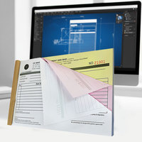 Livre de Registre Personnalisé pour Reçus de Paiement, Transactions, Factures, Caisse – Feuilles Duplicata/Triplicata/Quadruplicata/Quintuplicata Autocopiantes NCR