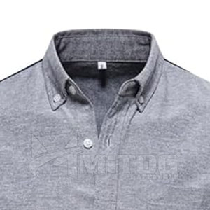 Chemises habillées pour hommes en coton tricoté respirant et confortable, dernière collection, vente chaude, mode - Product Image 3