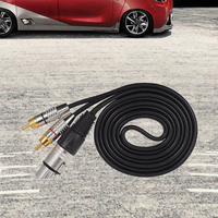 Kabel Aux Stereo Berlapis Emas 3.5Mm Biru Kabel Audio Kombinasi Pria PVC 1M untuk Kamera Komputer HDTV Ponsel Pintar Portabel