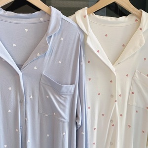 Modal Cotton-like Pajamas Long-Sleeved Loose <strong>Plus</strong> <strong>Size</strong> Sweet Love Two-Piece Cardigan <strong>Loungewear</strong> <strong>Set</strong> - Product Image 5