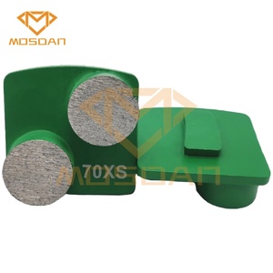 Utensili per ala a disco con piastra abrasiva diamantata a doppio pulsante a bloccaggio rapido per smerigliatrici per pavimenti Klindex - Product Image 1