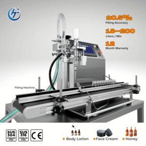 HAITE Automatic Pneumatic Conveyor Sauce Paste High Viscosity Fluid Filling Machine Gear <b>Pump</b> 316L Filling Machine - Product Image 3