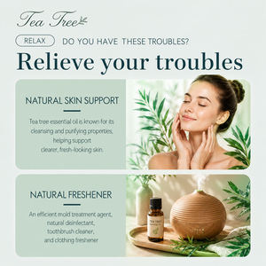 Huile Essentielle d'Arbre à Thé Greenlem, Pressée à Froid, Qualité Thérapeutique, 100% Pure et Naturelle, Hydratante, Parfum Encens, 5ml, Soin de la Peau - Product Image 4