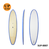 Planche de paddle en bambou, résine époxy et fibre de verre / planche de paddle à pagaie