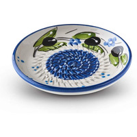 Ensemble de râpes à ail en céramique artisanale de qualité supérieure - Plaque de râpe à motif olive