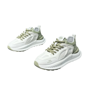 Chaussures de sport polyvalentes pour hommes, respirantes, en maille, à lacets, pour la course, décontractées, à semelle épaisse, tendance, style papa - Product Image 2
