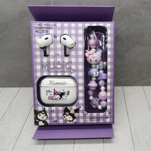 Sanrio Qualcomm pour écouteurs intra-auriculaires 5.3 avec annulation active du bruit, étanches, design sportif, chaîne perlée <span class=keywords><strong>Kuroshitsuji</strong></span> - Product Image 3