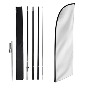 Bandera Publicitaria Personalizada de Doble Cara <span class=keywords><strong>para</strong></span> Exteriores con Mástil, Bandera de Playa con Diseño de Lágrima, Banderas Promocionales - Product Image 3