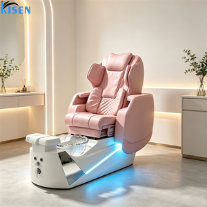 Sillón de Manicura de Lujo KISEN sin Tubo, Silla de Masaje de Pies con Corriente Eddy, Bomba Potente para Respaldo, Silla de Pedicura para Salón de Belleza - Product Image 3