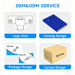 SH-ABC FT-H30-G Schranktür-Federverschluss Kunststoff Geräuschlos Gummibeschichtete Version - Product Image 6