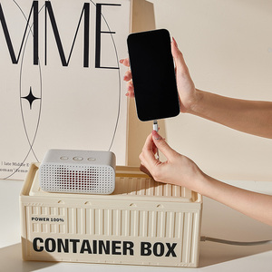 现代台式电缆管理储物盒塑料矩形延长线连接数据电缆插线板组织器 - Product Image 5