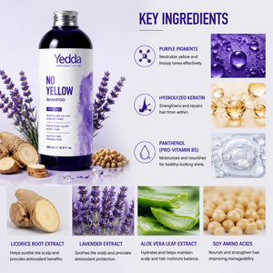 Shampooing Professionnel <span class=keywords><strong>Anti</strong></span>-<span class=keywords><strong>Jaunissement</strong></span> 500ml Marque Privée Shampooing Violet <span class=keywords><strong>Anti</strong></span>-Brass pour <span class=keywords><strong>Cheveux</strong></span> Blonds, Platine, Argentés et Gris - Product Image 5