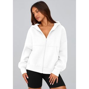 Women's <b>Zip</b> <b>Up</b> Hoodie Long Sleeve Fleece Sweatshirt Casual Jacket Winter Clothes Y2K Style - Product Image 6