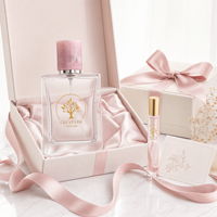 Flacon de parfum de luxe 50 ml vide en verre écologique avec bouchon en aluminium recyclable couleur personnalisée et diffuseur à bâtonnets 100 pièces